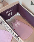 Personalized baby cot bumper