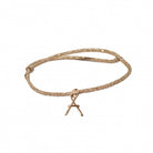 Bracelet personnalisé - Majuscule sur fil pailleté