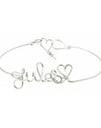 Personalized bracelet - Word on bangle