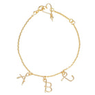 Bracelet personnalisé - Majuscule sur chaine