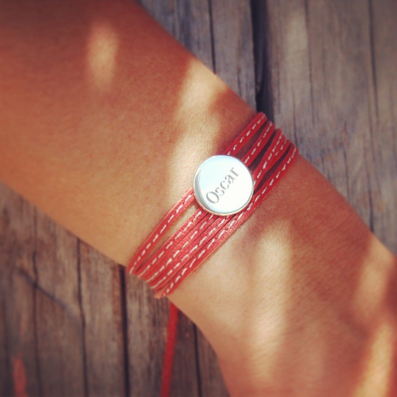 Bracelet personnalisé - Amazone Médaille Plaqué or
