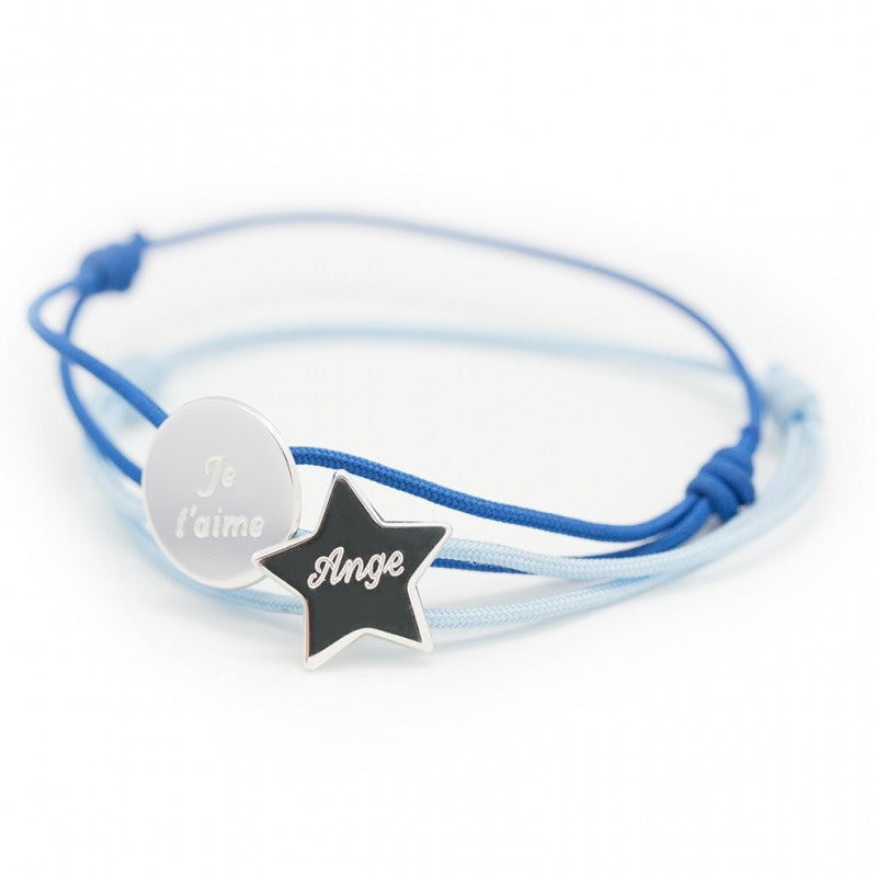 Bracelet personnalisé - Cordon Etoile