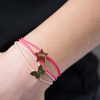 Bracelet personnalisé - Cordon Etoile