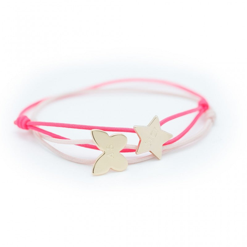 Bracelet personnalisé - Cordon Papillon