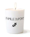 Personalized scented Provence candle