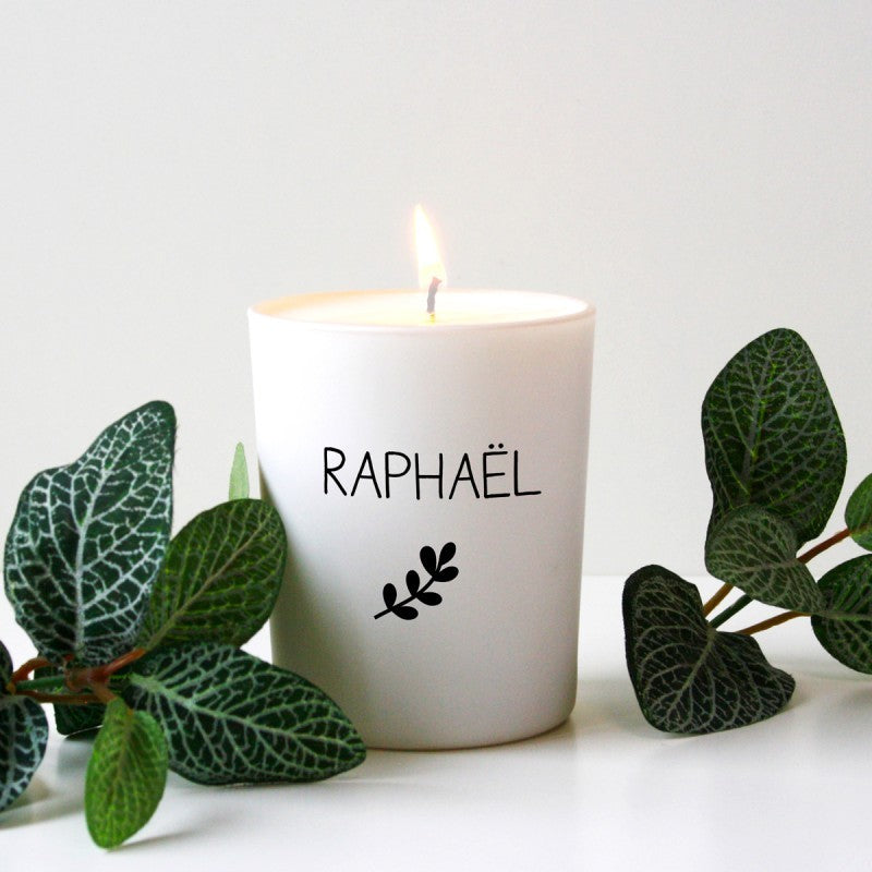 Personalized scented Provence candle