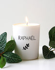 Personalized scented Provence candle