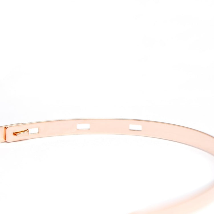 Trio of personalized ribbon bangle - Silver-Gold plated-Rose gold