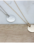 Collier personnalisé enfant - Petite médaille - Argent ou Plaqué Or