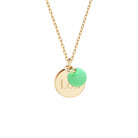 Collier personnalisé - Pendentif petite médaille & sequin