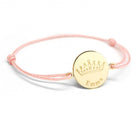Bracelet cordon personnalisé - Couronne reine - Plaqué or
