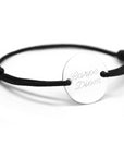 Personalized men's bracelet - Chic silver medal - Father's Day