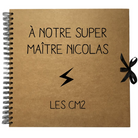 Album photo personnalisé en Kraft - Cadeau maîtresse-maître