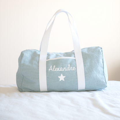 Sac de week-end personnalisé - Lin et coton - Cadeau maîtresse