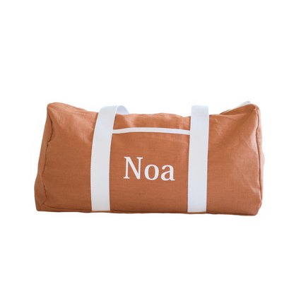 Sac de week-end personnalisé - Lin et coton - Cadeau maîtresse
