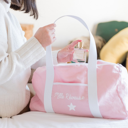 Sac de week-end personnalisé - Lin et coton - Cadeau maîtresse