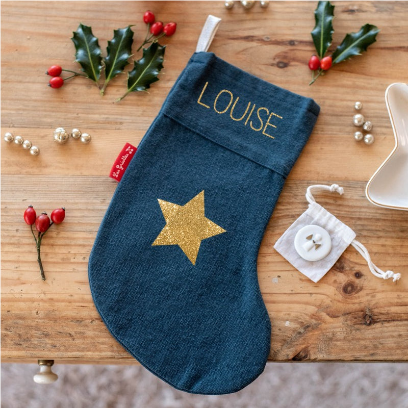 Chaussette de Noël + porte bonheur