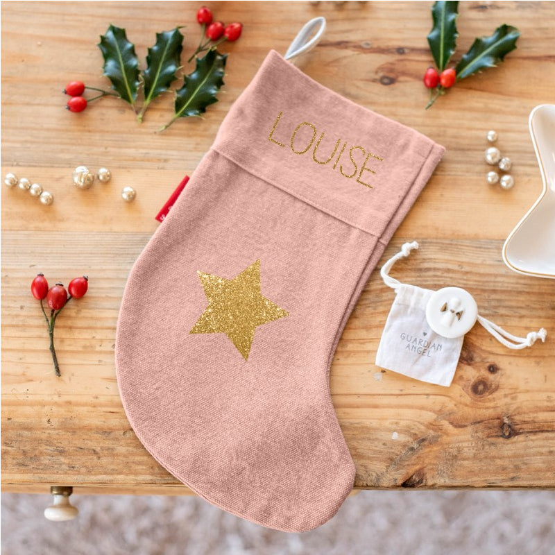 Chaussette de Noël + porte bonheur