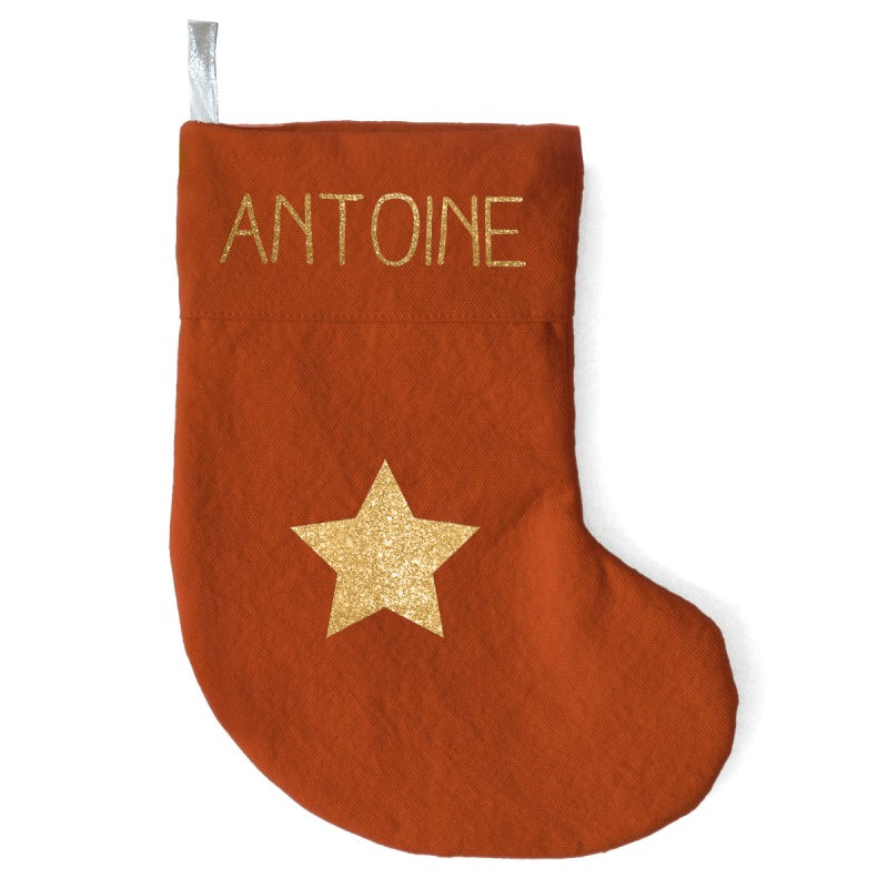 Chaussette de Noël + porte bonheur