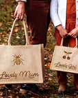 Personalized shopping bag duo - Mother/daughter gift