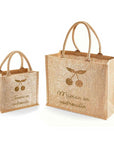 Personalized shopping bag duo - Mother/daughter gift