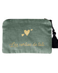 Personalized velvet pouch