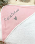 Personalized baby bath cape