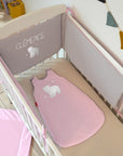 Personalized baby cot bumper