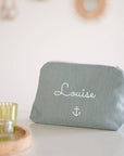 Personalized linen pencil case - First name or text