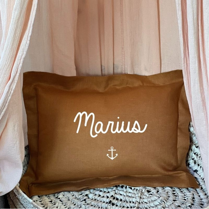 Personalized baby cushion - Linen