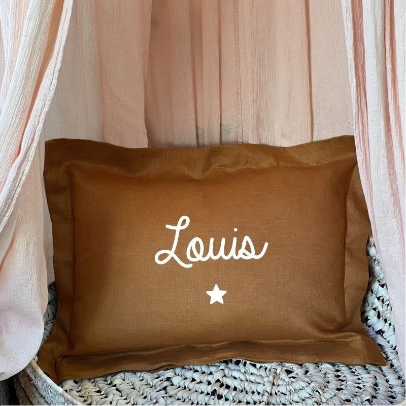 Personalized baby cushion - Linen