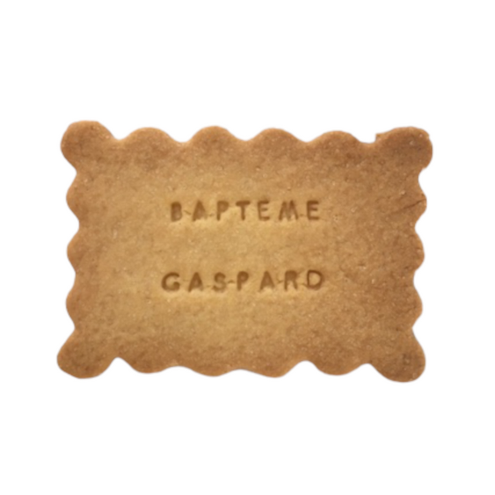 Biscuit personnalisé baptême prénom