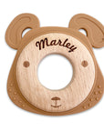 Teething ring engraving - animal model