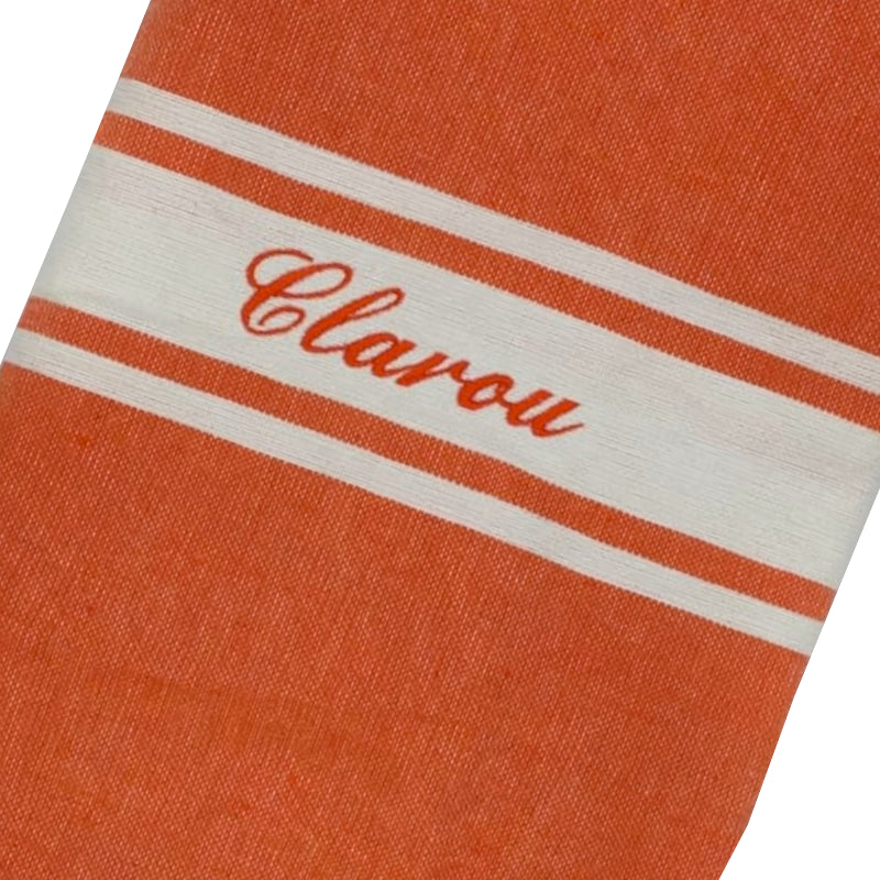 Fouta plate personnalisable - Rose fluo