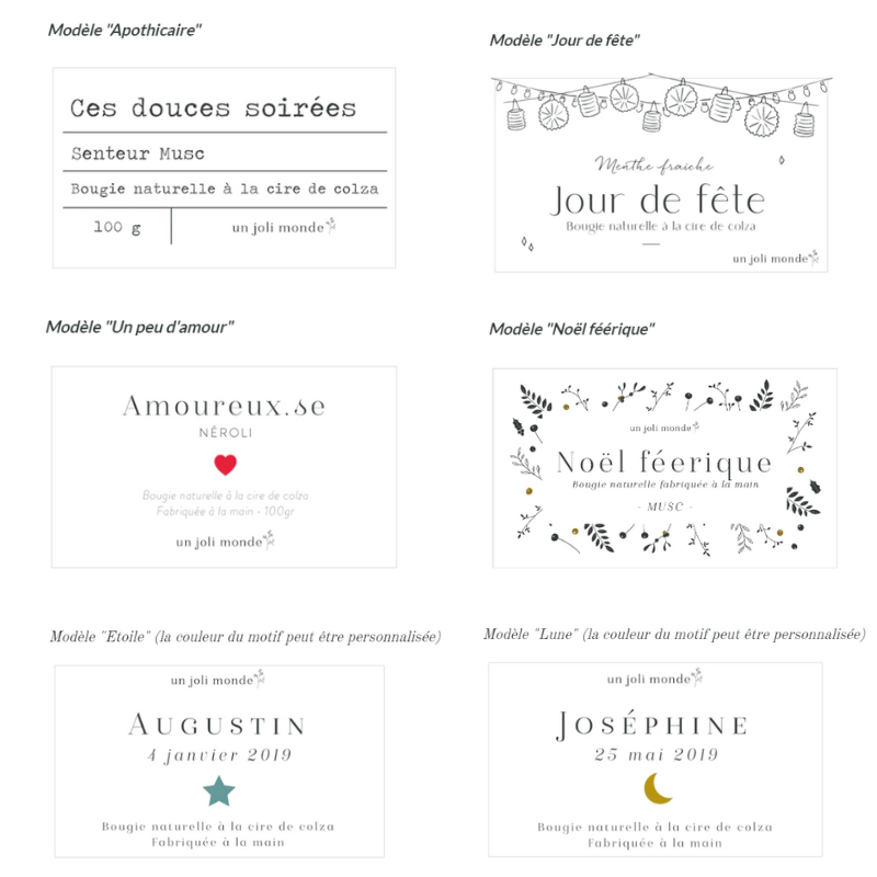 Bougie parfumée personnalisée - Cadeau maîtresse