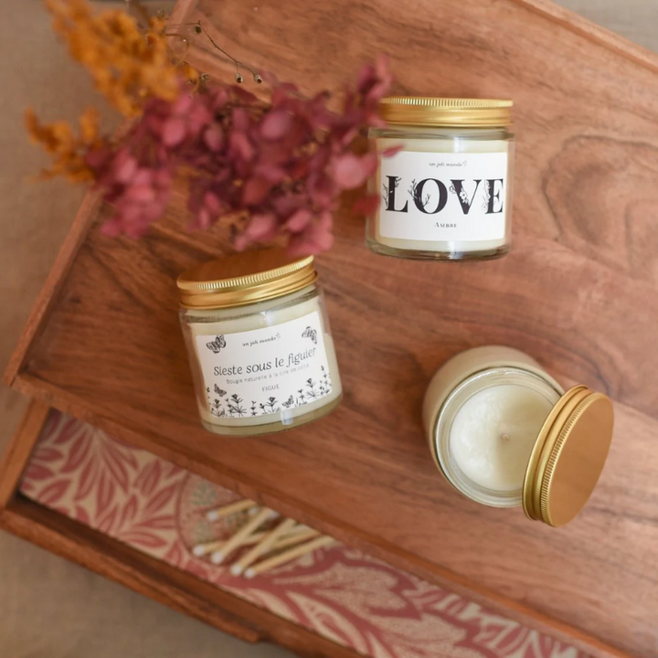 Bougie parfumée personnalisée - Cadeau fête des mères