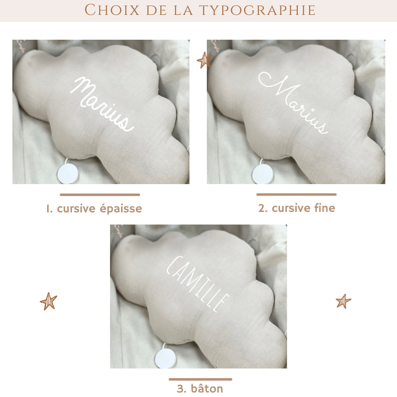 Personalized glitter cloud night light with music option