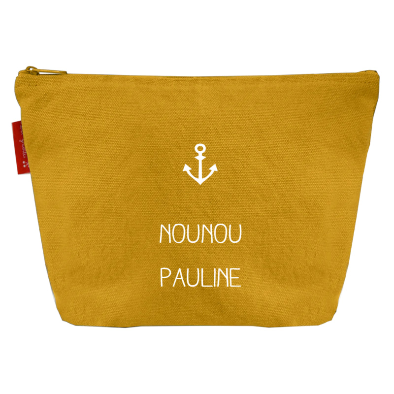 Pochette en coton personnalisée - Cadeau Maitresse - Nounou