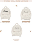 Personalized baby backpack - Moumoute model