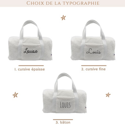 Sac de week-end personnalisé - Modèle moumoute - Cadeau maîtresse