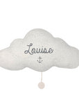 Personalized moumoute cloud night light with music option