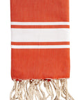 CUSTOMIZABLE FLAT FOUTA - ORANGE